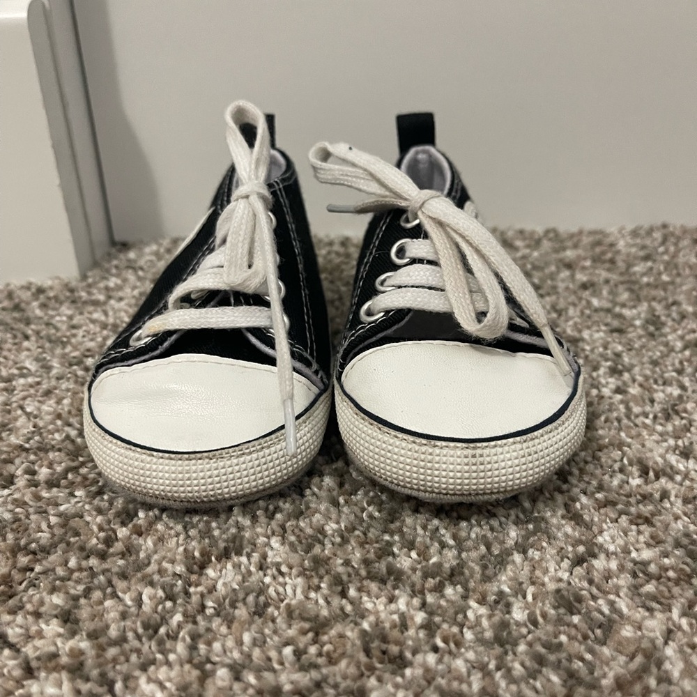 Kids Black and White Sneakers